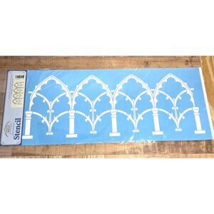 Gothic Arch Wall Stencil By American Traditional Designs For Home Decorating Cra